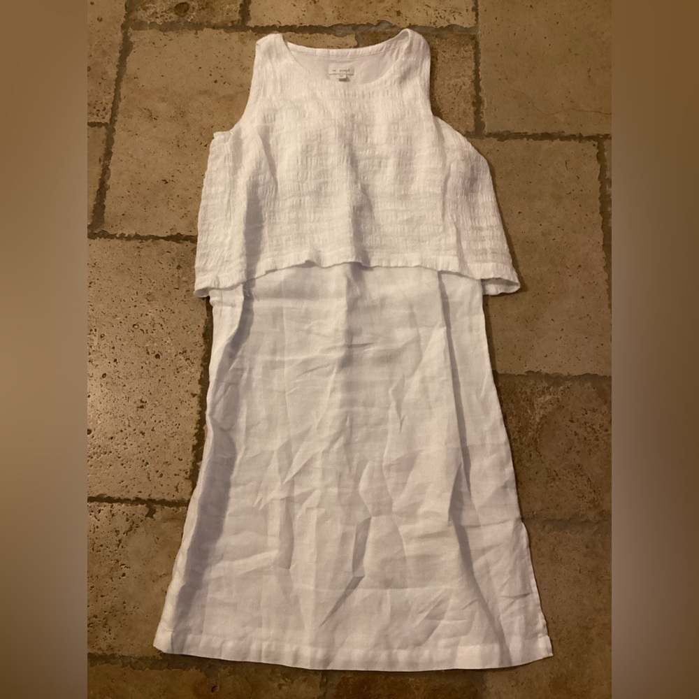 PURE JJILL XS WOMENS WHITE LINEN DRESS
Pit to pit 17”
Length 38”